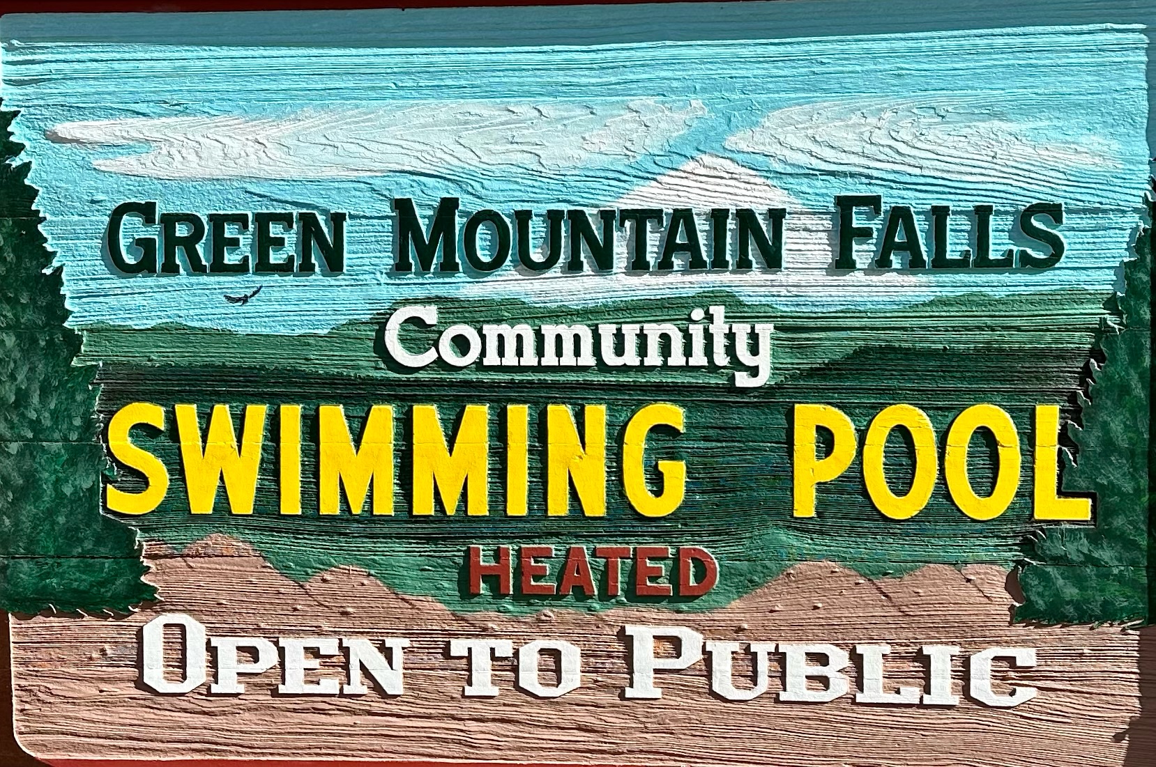 pool sign